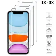 1X-3X Tempered Glass Screen Protector For iPhone 16 15 14 13 12 11 XS Max XR 8 6