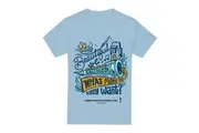 SpongeBob SquarePants Mens Squidward Clarinet T-Shirt (Light Blue) - UTTV6442