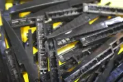10 Lego Black Slope, Curved 10 x 1 inv 270