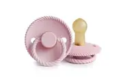 Frigg: Rope Latex Pacifier 2 Pack - Baby Pink (6-18 months)