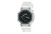Casio G-Shock GA-2100SKE-7ADR Mens Clear Analogue Digital Watch Skeleton Resin