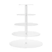 5 Tiers Acrylic Cake Stand Plate Serving Food Cupcake Wedding Party Rack Holder