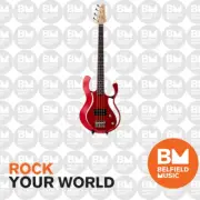 VOX VSB 1H Starstream Bass Guitar Red w/ Gigbag - Brand New - Belfield Music