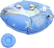 Anneome Thickened Inflatable Snow Tube for Wear Resistant Winter Sledding Tire Portable Snow Sled for Outdoor Fun for Family Skiing Activities