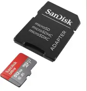 SanDisk 512GB Ultra microSDXC UHS-I Memory Card with Adapter SDSQUAC-512G-GN6MA