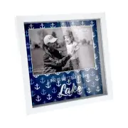 - Life Is Better At The Lake - 7.5" Square Shadow Box Picture Frame Captured ...