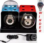 Fancy Brick Dual Automatic Watch Winder system-model: 2FB-E2-CLRS,expand to 6x