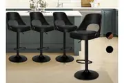 ALFORDSON 4x Bar Stool Kitchen Swivel Chair Wooden Leather Gas Lift