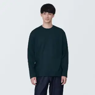 【MUJI 無印良品】男棉混天竺圓領長袖T恤(共8色)