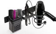 YUET Hair Dryer Holder Hairdryer Station Wall Mounted Spiral Shelf Bracket St...
