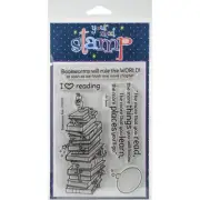 Your Next Stamp Bookworms Rule Clear Stamps 4" x 6" Read Books Places You'll Go