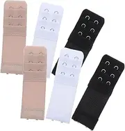 [Homoyoyo] Extension Buckle Comfortable Elastic Strap for Lengthened Fit Hooks Black for Pregnancy Weight Gain and More