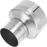 X AUTOHAUX Mandrel Exhaust Pipe Adapter Concentric Reducer Car Exhaust Pipe Tubing Piping Adapter 3" OD to 5" OD 5" Length 201 Stainless Steel Silver Tone