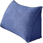 Headboard Pillow, Wedge Reading Pillow, Triangular Backrest Pillow, Back Rest Pillows for Sitting Up in Bed, Removable and Washable, with Pocket (9 100x50cm)