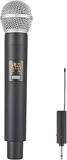 BEKBOES Rechargeable Wireless Handheld Microphone, UHF Microphone Handheld Dynamic Wireless Mic, Cordless UHF Mic for Singing, DJ, Karaoke, Wedding, Party, Speech, Church, M1