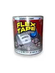 As Seen on TV Rubberized Flex Tape Large 4 in W x 5 ft L Roll Clear NIP NEW