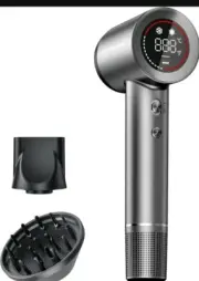 Diffuser Hair Dryer, Professional Negative Ionic Blow Dryer, 150000 RPM, LCD...