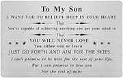 Son Gifts Wallet Card from Mum Dad, Son Birthday Card Adult Personalised, I Love You My Son Gifts