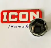 ICON Professional Standard Socket 14 mm X 1/4" S1SM14 Free USA Shipping