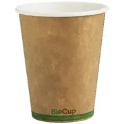 BioPak Single-wall Coffee Cups 8oz Kraft 1000 Box