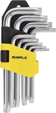 Torx Hex Key Allen Star Short Arm Wrench Hex Keys Security Torx End Holes Set of