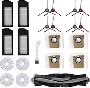Roller Brush, Side Brushes, Filters Replacement Parts, Compatible for Ecovacs DEEBOT X1 Omni X1 Turbo Vacum Accessories