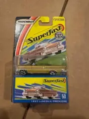 2005 Matchbox SuperFast 1957 Lincoln Premiere Gold