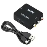 2X(1080P -Compatible to AV Video Composite Converter Box -Compatible to AV2656