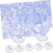 100Pcs Suction Cups Sucker Pads for Sunshade Window Decoration Strong Hold for Indoor Use Compatible with Car Windshield and Shades