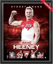 Isaac Heeney Sydney Swan Official Licensed AFL Print Framed