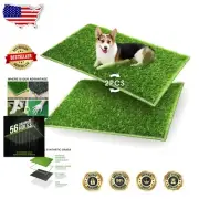 Lightweight Artificial Turf Dog Pads - 2 Pack of Reusable Potty Training Mats