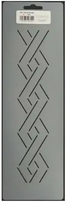 Quilting Stencil Diamond Lattice Quilt Pattern 2" Zigzag Border Design Templates