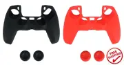Controller Silicone Protective Cover Case with Thumb Grip Caps for PS5