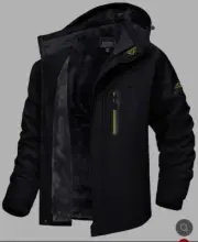 199.95 RRP - JAX Outdoor Jacket Men's Wind And Waterproof Winter Jacket 2XL / XL