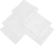 [Qianyu] Pack of 6 Handkerchiefs for Men Pure Cotton Soft Plain White Without Pattern Thin and Lightweight Handkerchiefs Large Handkerchiefs Pocket Squares for Men and Women 14 Inch, White,