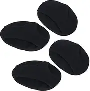 HAPINARY 1 Pair 2 Shoe Heel Pad Forefoot Shoe Pads Gel Heel Pad Silicone Forefoot Pad Black