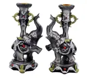 Decorative Resin Elephant Tealight Candle Holder Candlestick, Wedding Favor H...