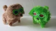 Toy Battery Operated Green Puppy Walks and Barks and Wags Tail from NYC