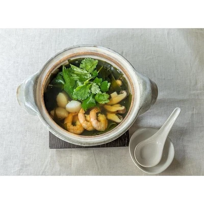 Hasegama's "Iga Donabe - Rikyu Jyukusa" Small (for 1-2 people) | Ki From Japan