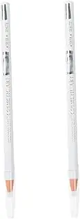 Healeved 2pcs Brow Stickers Eyeshadow Palette Gel Makeup Lip Cosmetics Double-ended Striping Brush Cream Face White