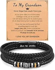 [PINKDODO] To My Son Grandson Nephew Bracelet Birthday Easter Graduation Christmas Gifts for Teenage Teen Boys