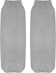 harayaa Arm Protection Sleeves Welding Work Sleeves Gardening Sleeves for Metal Cutting Heat Flame Resistant Soft Welding Sleeves, Grey