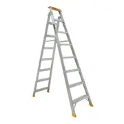GORILLA 2.35 - 4.5m 150kg Pro-Lite 8 Step Aluminium Dual Purpose Ladder Industrial DM008-PRO