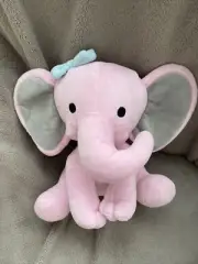 Bedtime Originals Twinkle Toes Pink Elephant Plush Hazel Stuffed Animal Toy