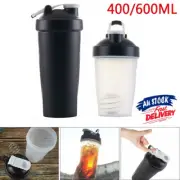 Plastic Shaker Protein Powder Mixer Portable Bottle Drink Gym Sport blender NEW