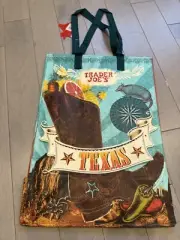 Trader Joe's - Reusable Grocery Bag - Texas Boot New Nwt Rare