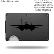 Custom F-14 TOMCAT Laser Engraved Wallet - Pick A Wallet Color