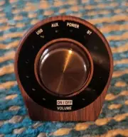 Bluetooth Power Amplifier Wood Grain HiFi 100W Class D Amp Digital Mini Pow Amp