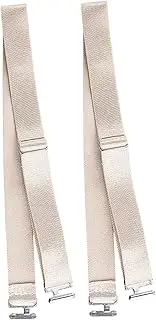 [Generic] Elastic Straight Garter Belts Clips - Women Adjustable Thigh Garter | 2X Non-slip Adjustable Garters Belt For Stocking | Elastic Women's Thigh Belts | Fixing Buckle Prevents For Thigh High Socks, Skin