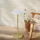 Marble Drink Table, Pedestal Table, Small Round Side Table, Martini Table, White